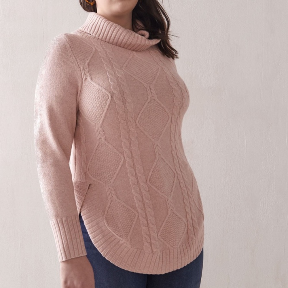 Addition Elle Cable Knit Sweater